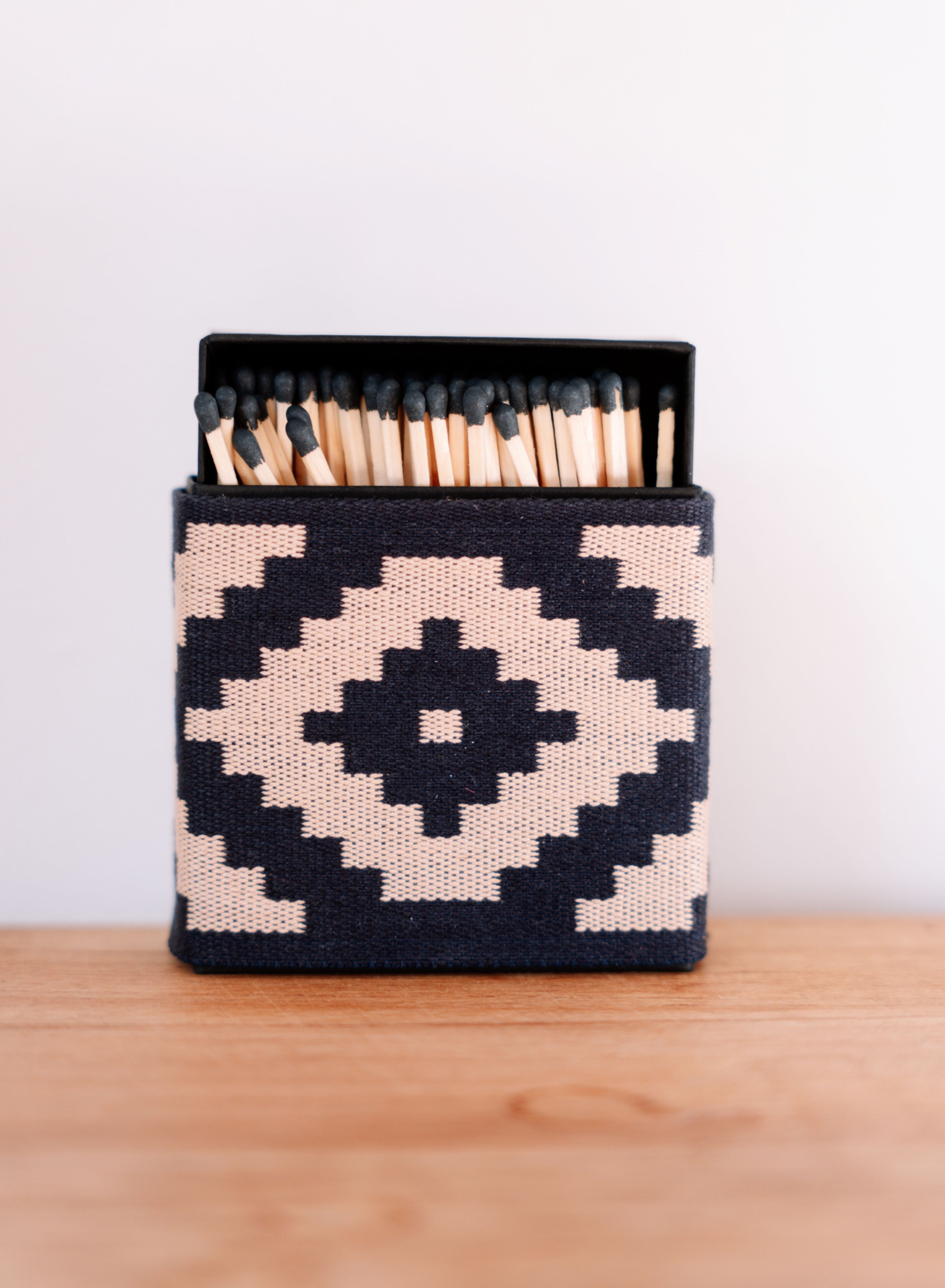 Boite d'allumette Pampa beige et bleu