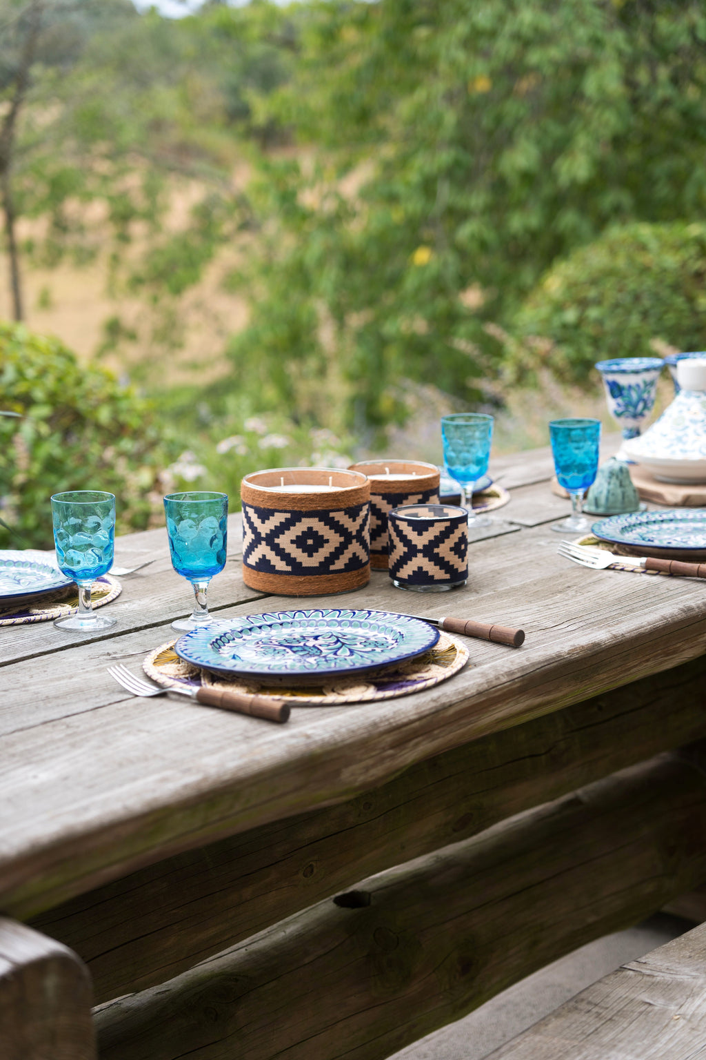 Bougie Pampa pour un diner en amoureux